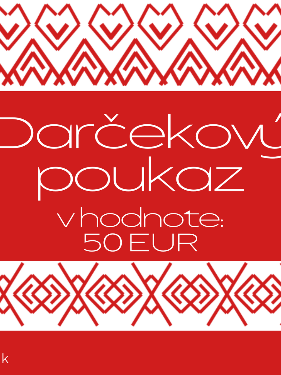 Darčekový poukaz v hodnote 50€