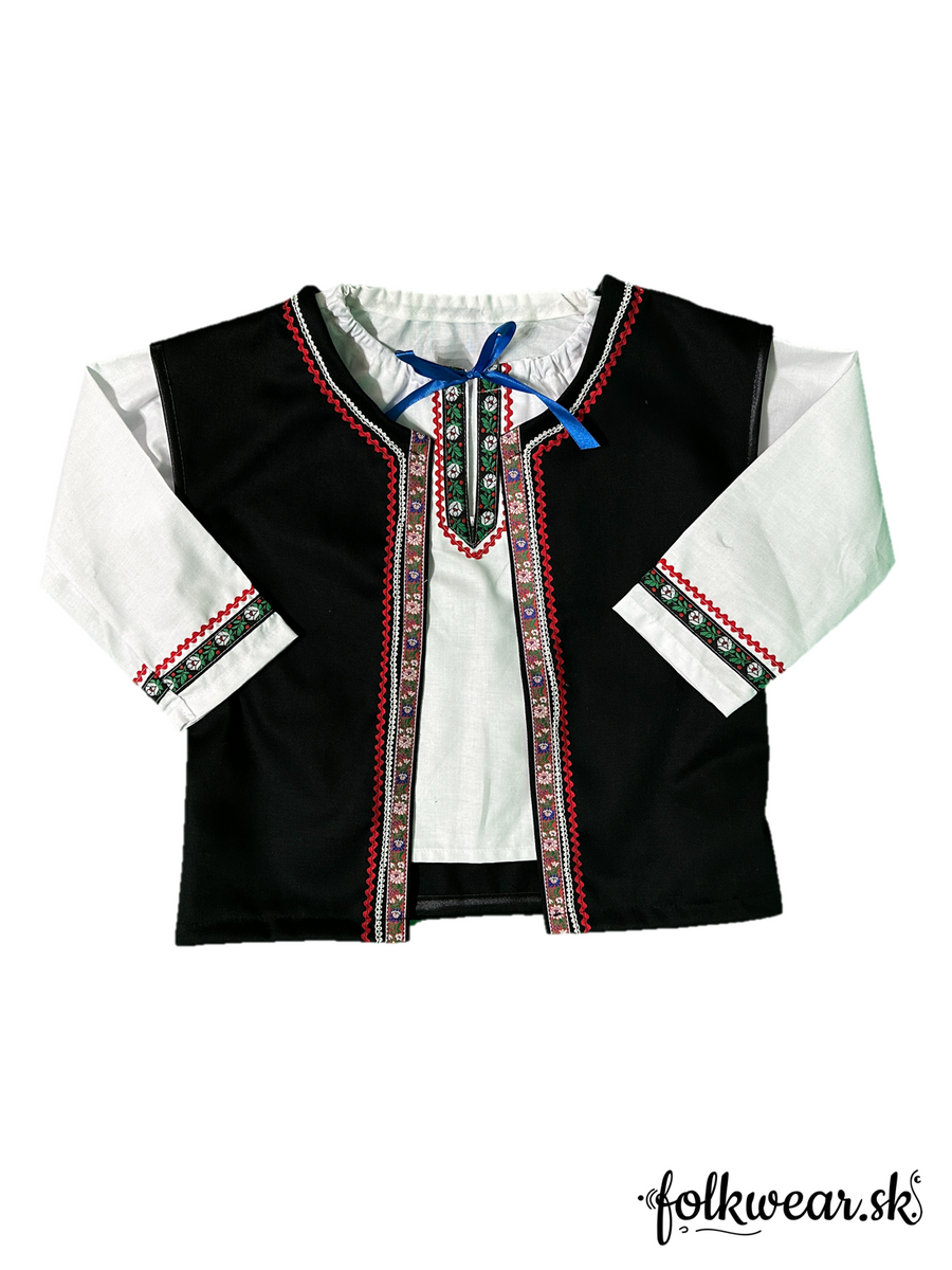 Chlapčenský folklórny set (košeľa + vesta)